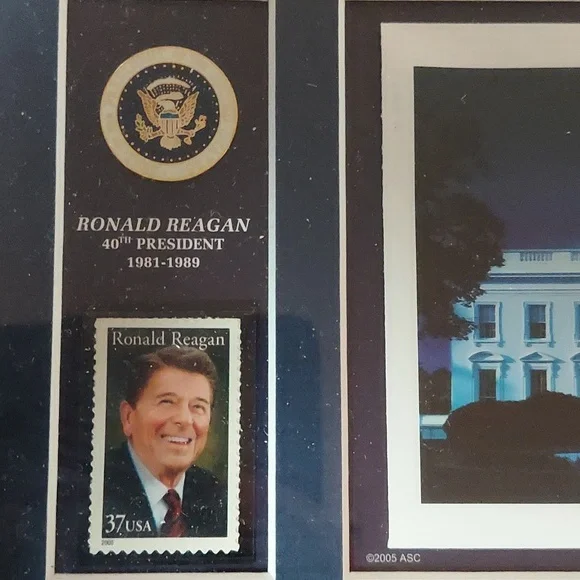 Official USPS President Ronald Reagan Wall decor ...like new - Picture 4 of 12
